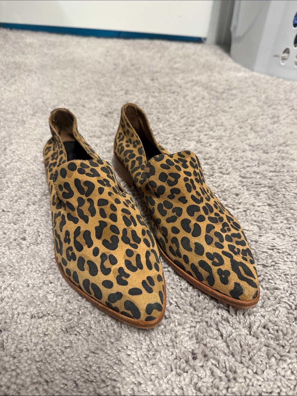 Treasure & Bond Leopard-Print Slip-On Loafers in Tan and Black